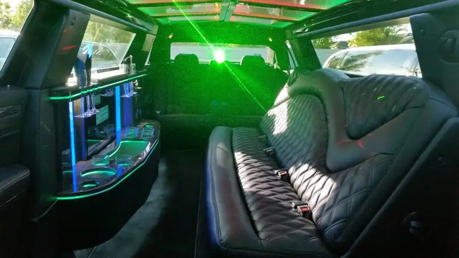 Black Chrysler 300 stretch limousine