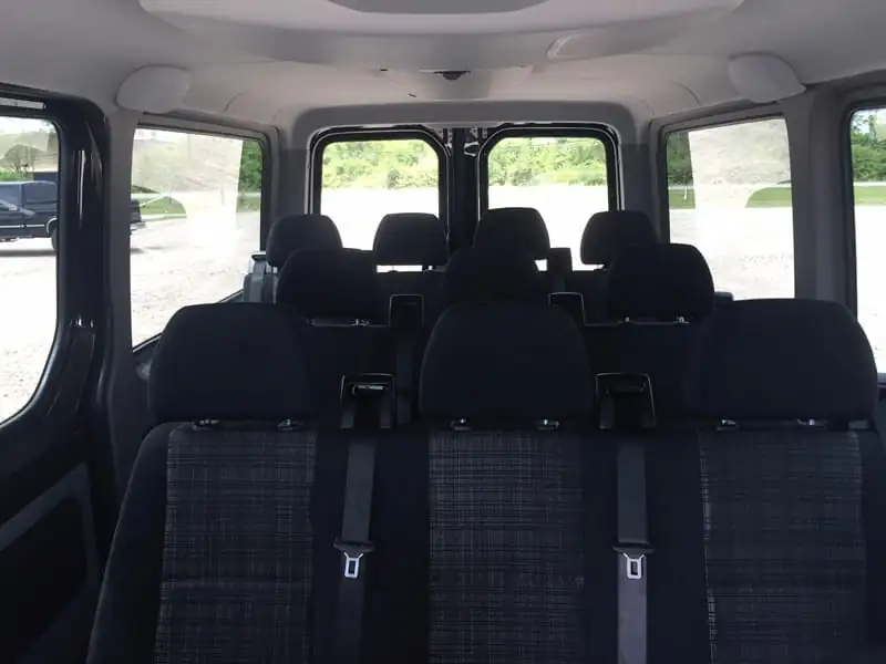 Black Mercedes Sprinter executive passenger van