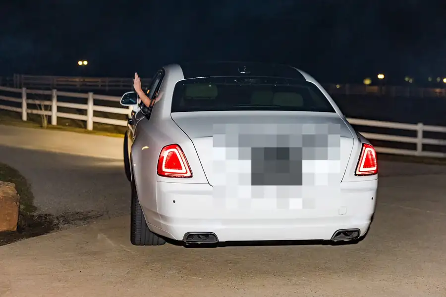 White Rolls-Royce Ghost luxury sedan